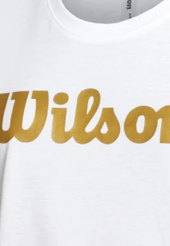 Wilson Script Tech - T-Shirt Print - Weiss Gold -Wilson.NL 052d39b25de2407c966f847f92091f9b