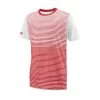 Wilson Team Striped Crew Tennisshirt Junior Red White -Wilson.NL 128395 990 01 2