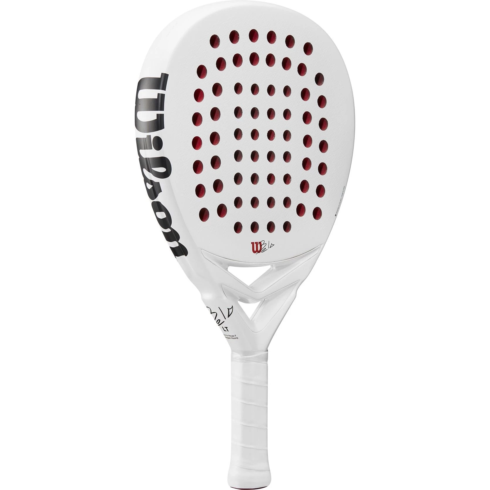 Wilson Bela LT V2 Padel Racket White Black 4 Wilson Bela LT V2 Padel Racket White Black - Image 2