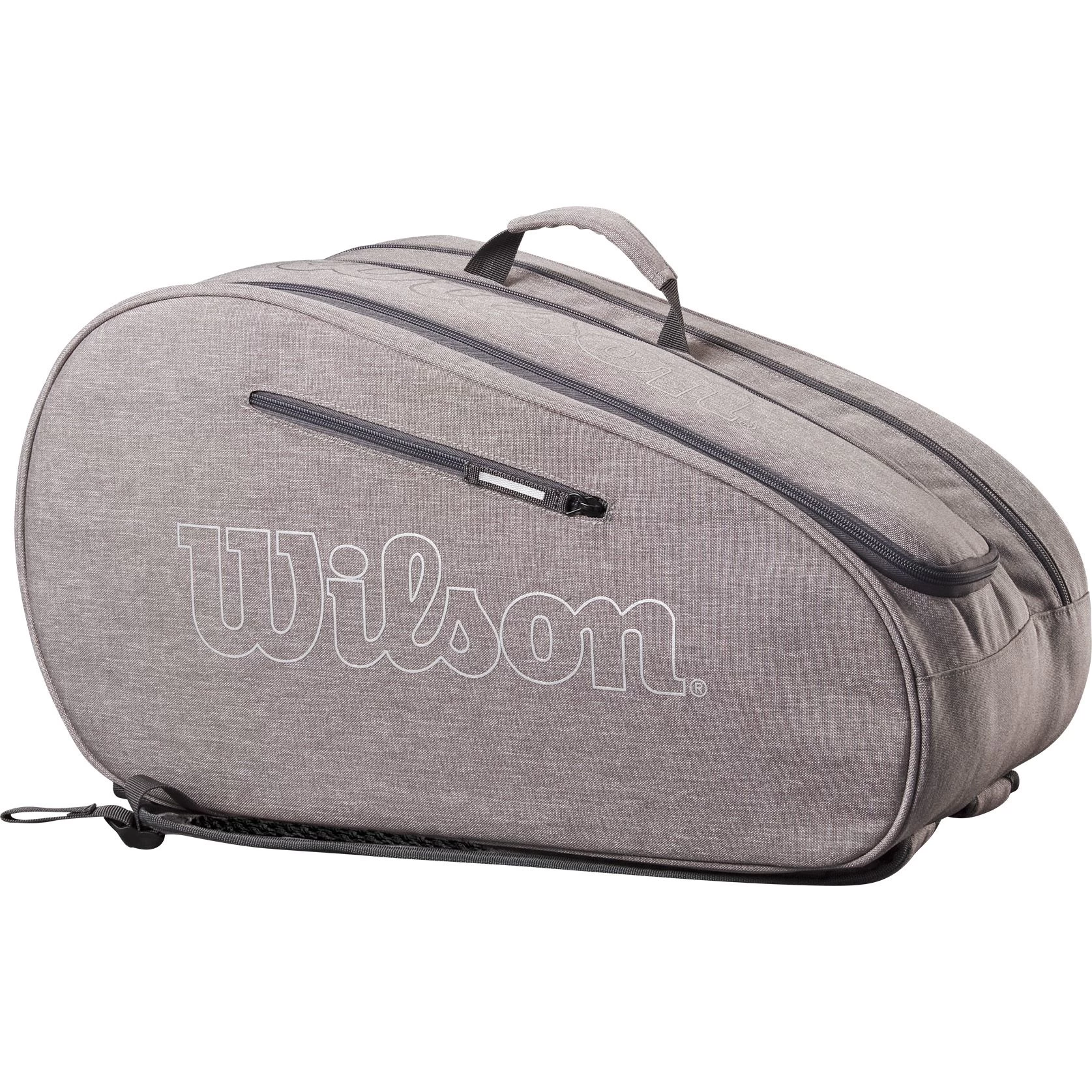 Wilson Team Padel Tas Grey Heather 3 Wilson Team Padel Tas Grey Heather