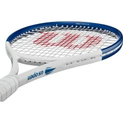 Wilson US Open Clash 100 V2 Tennisracket White Blue -Wilson.NL 153767 100 04