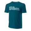 Wilson Script Eco Slimfit - T-Shirt Print - Petrol -Wilson.NL 26d188da8f004ae0b258b3e675fb2fd4