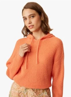 FLORANE - Trui Met Capuchon | Oranje