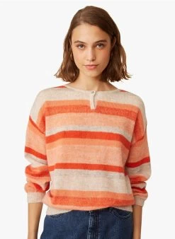 FLORIUS - Gestreepte Trui Met Ronde Hals | Gestreepte