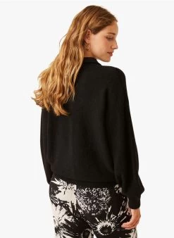 FAULIE - Vest Met Knopen Wolblend | Zwart -Wilson.NL 3985154