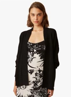 FREGOLA - Halflang Vest Katoenblend | Zwart -Wilson.NL 3985182