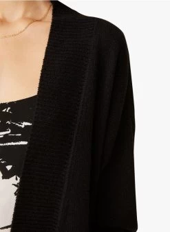 FREGOLA - Halflang Vest Katoenblend | Zwart -Wilson.NL 3985183