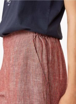 EMMOS - Rechte, Gestreepte, Linnen 7/8-broek | Gestreepte -Wilson.NL 3985260