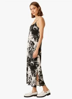 EMI - Halflange Jurk Met Print En Schouderbandjes | Veelkleurig -Wilson.NL 3985302