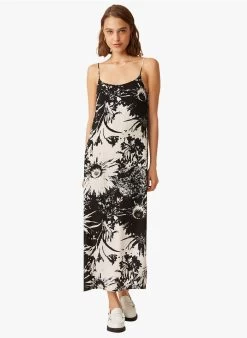 EMI - Halflange Jurk Met Print En Schouderbandjes | Veelkleurig