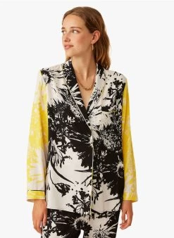 EMILIEN - Jasje Met Sjaalkraag En Print | Veelkleurig