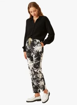 EMINDO - Rechte Broek Met Print | Veelkleurig -Wilson.NL 3985321