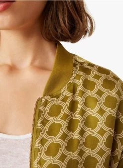 ENGELICA - Oversized, Katoenen Jasje Met Print | Geel -Wilson.NL 3985339