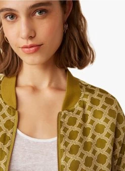 ENGELICA - Oversized, Katoenen Jasje Met Print | Geel -Wilson.NL 3985340