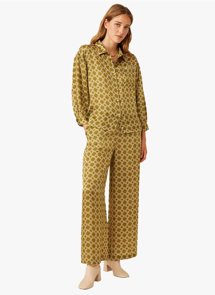 ENGELIQUE - Soepelvallende Blouse Met Print | Geel 9 ENGELIQUE - Soepelvallende Blouse Met Print | Geel - Image 7