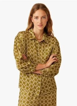 ENGELIQUE - Soepelvallende Blouse Met Print | Geel