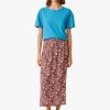 EVELY - Halflange Rok Met Print | Rood -Wilson.NL 3985355