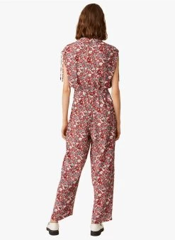 EVELINA - Jumpsuit Met Maokraag En Print | Rood 13 EVELINA - Jumpsuit Met Maokraag En Print | Rood -Wilson.NL 3985362