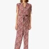 EVELINA - Jumpsuit Met Maokraag En Print | Rood 1 EVELINA - Jumpsuit Met Maokraag En Print | Rood -Wilson.NL 3985363