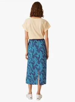EUGELIA - Halflange Rok Met Print | Blauw -Wilson.NL 3985380