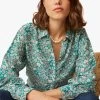 EVILIO - Soepelvallende Blouse Met Print | Blauw