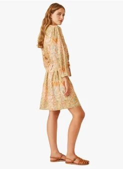 ERMINE - Korte, Katoenen Jurk Met Print | Veelkleurig -Wilson.NL 3985424