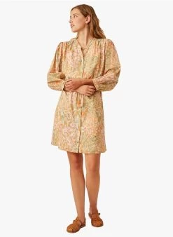 ERMINE - Korte, Katoenen Jurk Met Print | Veelkleurig -Wilson.NL 3985428