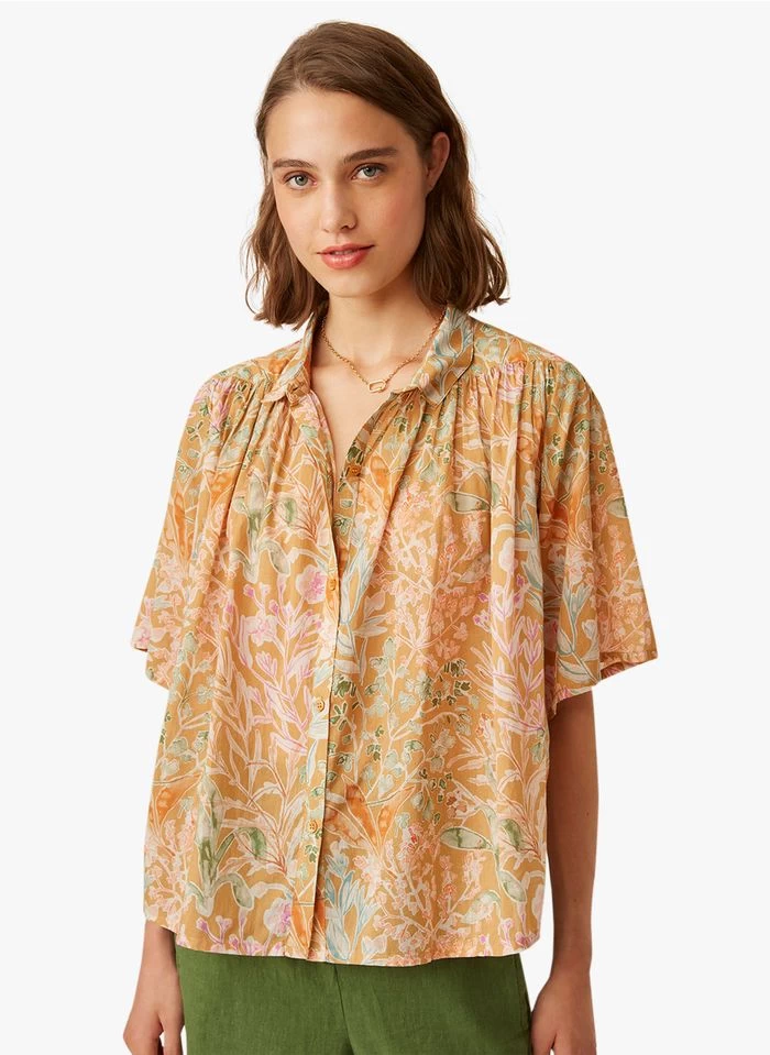 ERMIONE - Katoenen Blouse Met Print | Veelkleurig 7 ERMIONE - Katoenen Blouse Met Print | Veelkleurig - Image 5