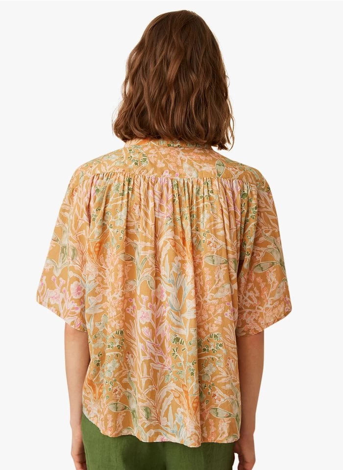 ERMIONE - Katoenen Blouse Met Print | Veelkleurig 4 ERMIONE - Katoenen Blouse Met Print | Veelkleurig - Image 2