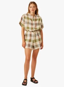 ERNEST - Katoenen Playsuit Met Print | Veelkleurig -Wilson.NL 3985437