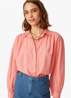 EARL - Gestreepte, Katoenen Blouse | Gestreepte 11 EARL - Gestreepte, Katoenen Blouse | Gestreepte -Wilson.NL 3985463