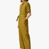 EYTARIO - Katoenen Jumpsuit Met Klassieke Kraag | Kaki 2 EYTARIO - Katoenen Jumpsuit Met Klassieke Kraag | Kaki -Wilson.NL 3985488