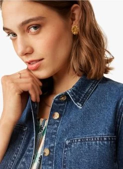 ESPERANZA - Katoenen Spijkerjasje | Blauw