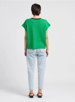 FLAVIO - Trui Van Alpacawol Met Ronde Hals | Groen -Wilson.NL 4059374