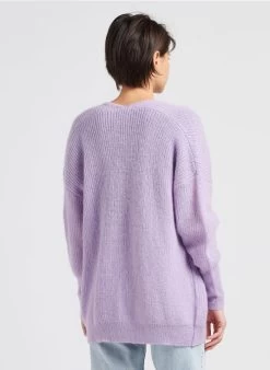 FLORENCE - Halflang Vest Met Ribbelpatroontje | Violet -Wilson.NL 4059412