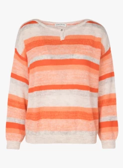 FLORIUS - Gestreepte Trui Met Ronde Hals | Gestreepte -Wilson.NL 4059655