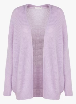 FLORENCE - Halflang Vest Met Ribbelpatroontje | Violet -Wilson.NL 4059739