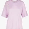 IDALINE - Linnen T-shirt Met Ronde Hals | Violet 2 IDALINE - Linnen T-shirt Met Ronde Hals | Violet -Wilson.NL 4090015