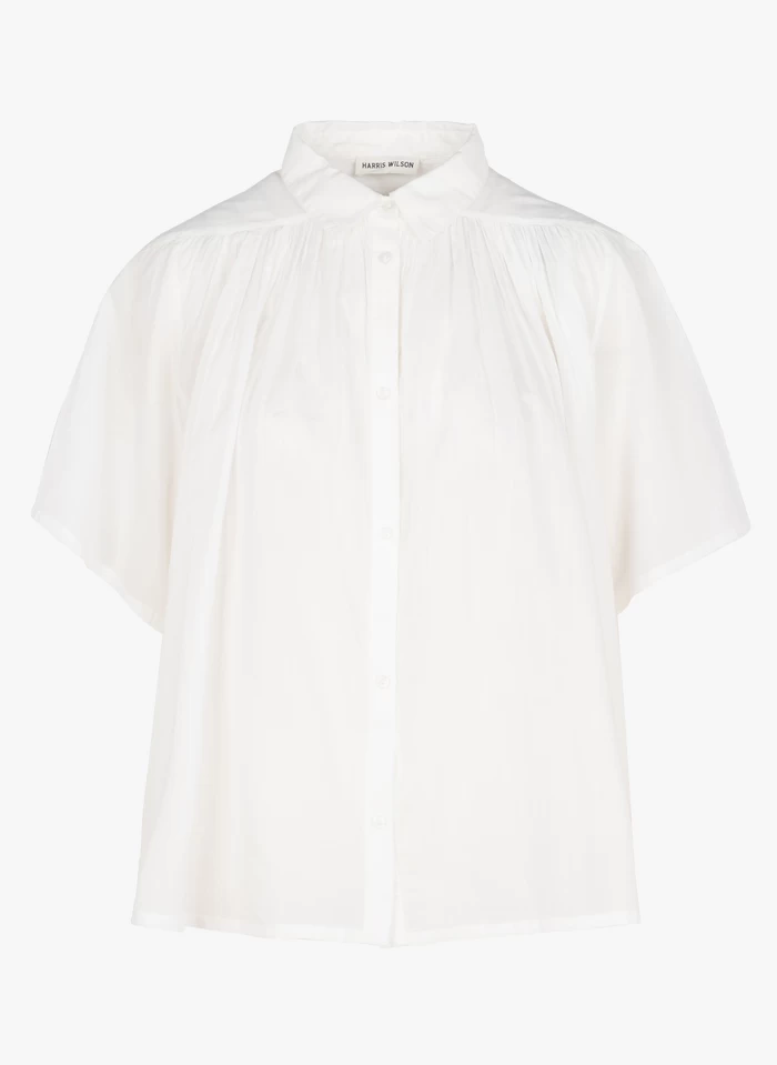 ELANA - Katoenen Blouse Met Klassieke Kraag | Wit 3 ELANA - Katoenen Blouse Met Klassieke Kraag | Wit