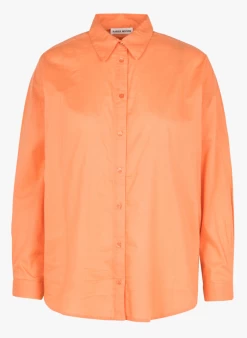 ENORAH - Ruimvallende, Katoenen Blouse | Oranje 11 ENORAH - Ruimvallende, Katoenen Blouse | Oranje -Wilson.NL 4090030