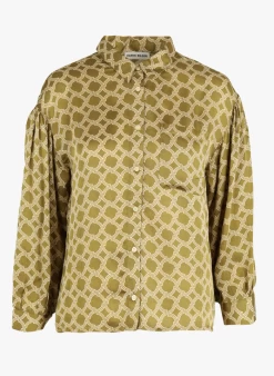 ENGELIQUE - Soepelvallende Blouse Met Print | Geel 12 ENGELIQUE - Soepelvallende Blouse Met Print | Geel -Wilson.NL 4090158