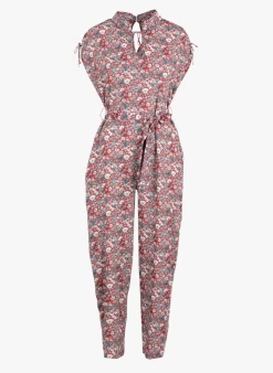 EVELINA - Jumpsuit Met Maokraag En Print | Rood 11 EVELINA - Jumpsuit Met Maokraag En Print | Rood -Wilson.NL 4090160