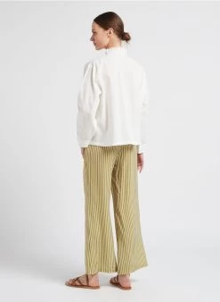 EURELIANA - Katoenen Blouse Met Opstaande Kraag En Borduursel | Wit 12 EURELIANA - Katoenen Blouse Met Opstaande Kraag En Borduursel | Wit -Wilson.NL 4099529