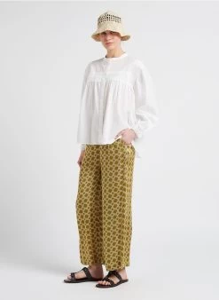 ELAIS - Katoenen Blouse Met Ronde Hals | Wit 14 ELAIS - Katoenen Blouse Met Ronde Hals | Wit -Wilson.NL 4099575