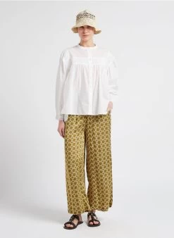 ELAIS - Katoenen Blouse Met Ronde Hals | Wit 12 ELAIS - Katoenen Blouse Met Ronde Hals | Wit -Wilson.NL 4099578