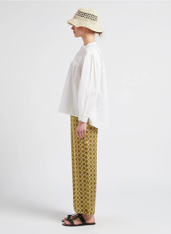 ELAIS - Katoenen Blouse Met Ronde Hals | Wit 7 ELAIS - Katoenen Blouse Met Ronde Hals | Wit - Image 5