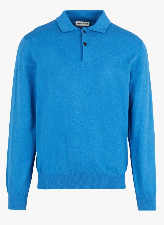 GIORGIO - Regular-fit Trui Met Polokraagje Katoenblend | Blauw 3 GIORGIO - Regular-fit Trui Met Polokraagje Katoenblend | Blauw
