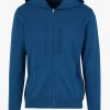 GUISEPPE - Katoenen Sweater Met Rits En Capuchon | Blauw