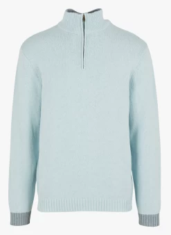 GUNTERICK - Trui Met Opstaande Kraag En Rits | Blauw