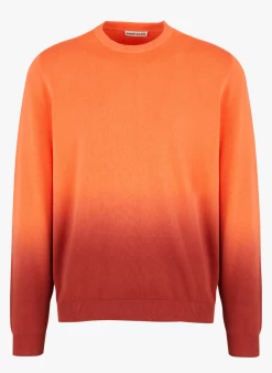 GUINE - Katoenen Trui Met Ronde Hals | Oranje